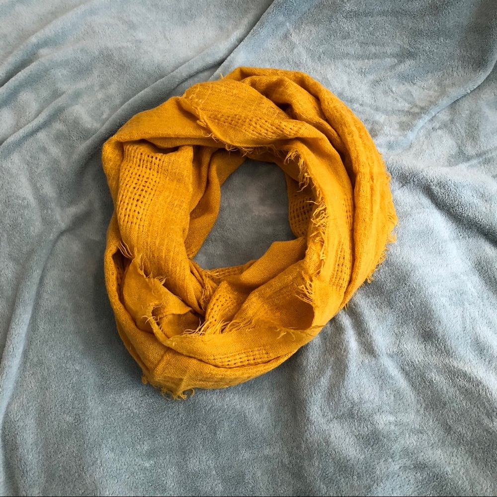 Mustard Yellow Infinity Scarf